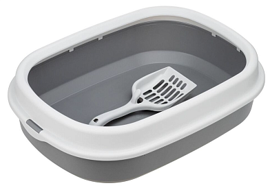 HOMECAT Frost Touch туалет для кошек с низким бортом и совком смоки