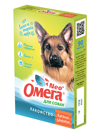Купить Фармакс Омега neo+ мультивитаминное лакомство для собак с морскими водорослями Крепкое Здоровье