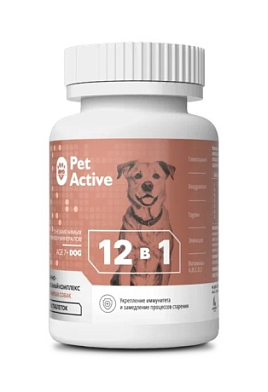 BioPetActive витаминный комплекс 12 в 1 для сохранения здоровья пожилых собак