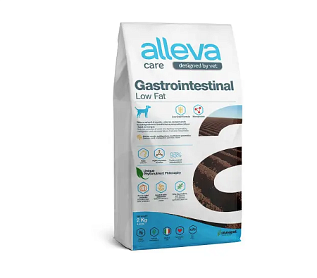 Купить alleva care dog gastrointestinal low fat сухой диетический корм со сниженным уровнем жира для взрослых собак всех пород при заболеваниях ЖКТ 