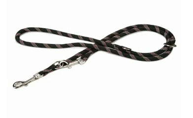 Beeztees  Поводок для собак нейлоновый регулируемый тренировочный, черный 