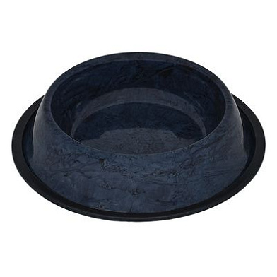 Tappi Катора миска металлическая с нескользящим покрытием для собак и кошек, черный гранит