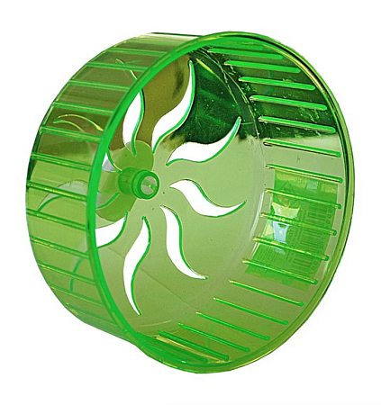 Купить №1 игрушка для грызунов колесо пластиковое, зеленое