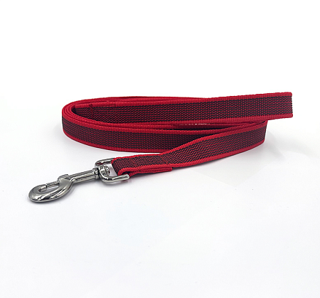 Купить zooexpress let`s walk поводок капроновый с латексом для собак, красный