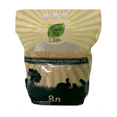 Зверье Мое древесный наполнитель для грызунов и птиц