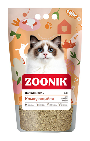 Купить Зооник комкующийся бентонитовый наполнитель для кошек