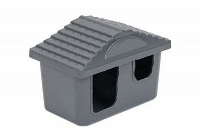 Homepet домик для грызунов малый пластиковый серый