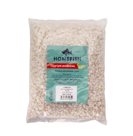 Купить homefish  грунт для аквариума 1,5-2,5 мм белый