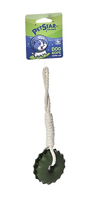 PetStar игрушка для собак КАНАТ С ШИНОЙ резина, канат