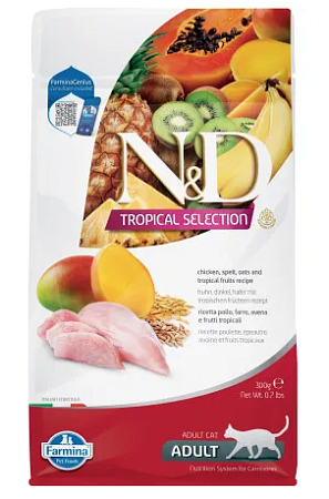 Купить farmina n&d cat tropical selection chicken adult сухой корм для взрослых кошек с курицей