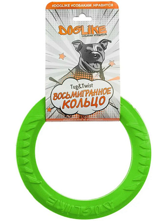 Купить doglike игрушка для собак Кольцо 8-мигранное dl миниатюрное зеленое
