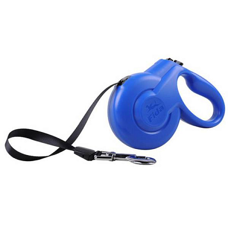 Купить fida styleash стильная рулетка для собак с выдвижной лентой голубая