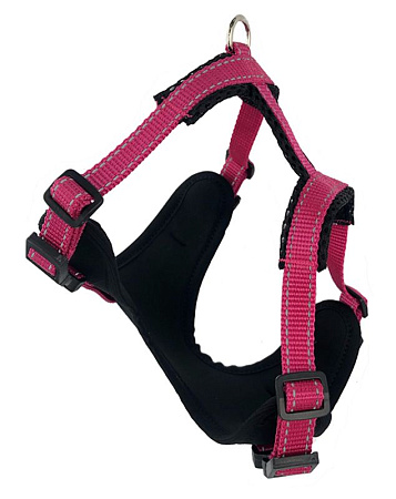 Купить zooexpress fresh line шлейка для собак, малиновая