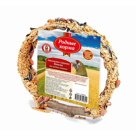 Купить Родные корма лакомство-игрушка качели для средних попугаев