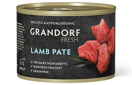 Купить grandorf fresh Консервы для собак паштет из ягненка