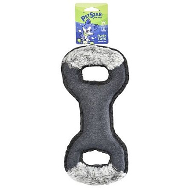 PetStar игрушка для собак КОСТОЧКА с пищалкой, текстиль 