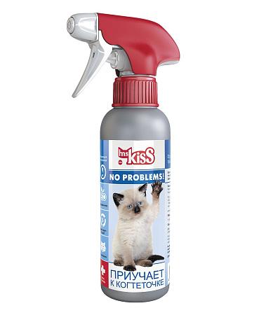 Купить ms.kiss спрей no problems "приучает к когтеточке" для кошек