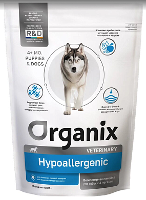 Organix vet HYPOALLERGENIC сухой корм для взрослых собак всех пород при пищевой аллергии