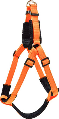 ZOOexpress Fresh Line шлейка быстросъемная с сеткой для собак, апельсиновая