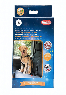 NOBBY ремень безопасности для собак нейлон черный