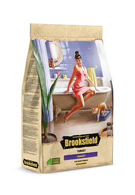 Brooksfield Low Grain Adult Cat Urinary сухой корм для взрослых кошек, профилактика МКБ, с индейкой и рисом
