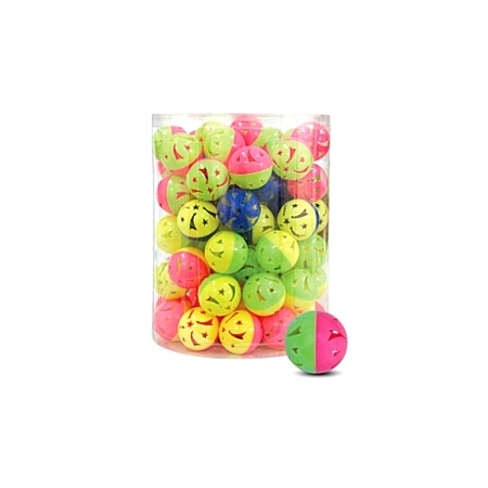 Купить triol игрушка для кошекпластик-металл мяч  погремушка с " пентаграммой" 