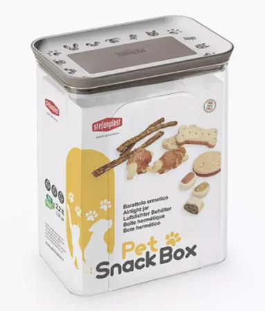 Купить stefanplast Прямоугольный герметичный контейнер для корма для собак и кошек, серый