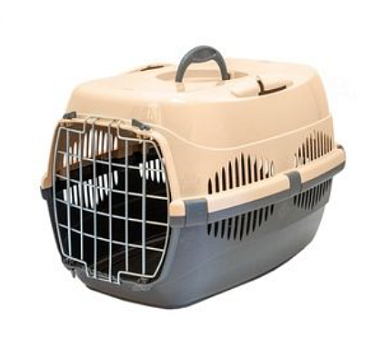 Yami-Yami переноска для собак и кошек «Спутник-2», бежевый/темно-серый