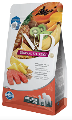 Farmina N&D Dog Tropical Selection Chicken Adult Medium&Maxi сухой корм для взрослых собак средних и крупных пород, с курицей