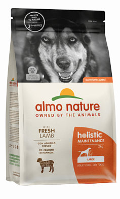 Almo Nature HOLISTIC сухой корм для взрослых собак крупных пород со свежим ягненком и коричневым рисом