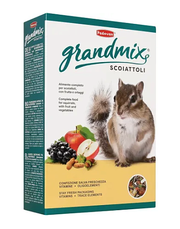 Купить  padovan grandmix scoiattoli Сухой корм для белок и бурундуков комплексный основной