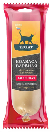 Купить titbit Лакомства для кошек колбаса вареная Филейная