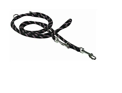 Beeztees Поводок для собак нейлоновый регулируемый тренировочный черный