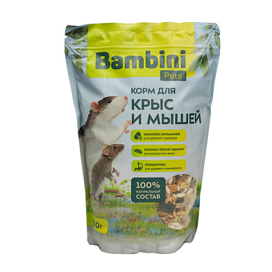 Bambini Pets Сухой корм для крыс и мышей