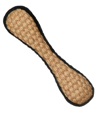 BOW WOW  натуральная джутовая кость с черной тканью