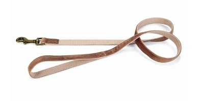 Beeztees Поводок для собак вельветовый Velura розовый