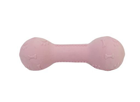 Купить homepet foam tpr puppy игрушка для собак гантель с пищалкой розовая