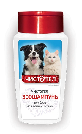 Купить ЧИСТОТЕЛ Шампунь для кошек и собак от блох и клещей универсальный