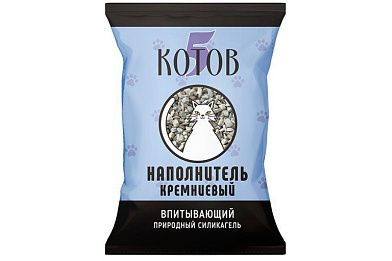Котович наполнитель для кошек кремниевый впитывающий, голубой