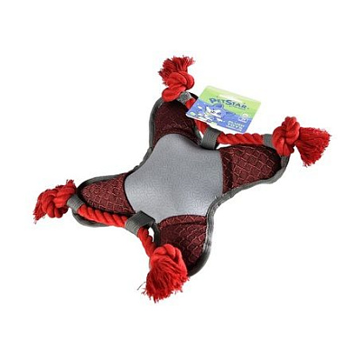 PetStar игрушка для собак ЗВЕЗДА с пищалкой, текстиль