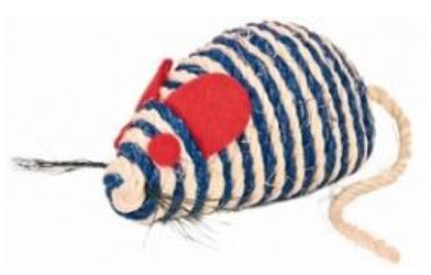 Игрушка для кошек Buddy Мышь с мятой ТМ-2040 сизалевая