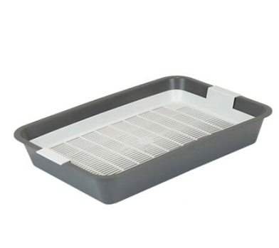 Homecat №2 туалет для кошек с сеткой серый