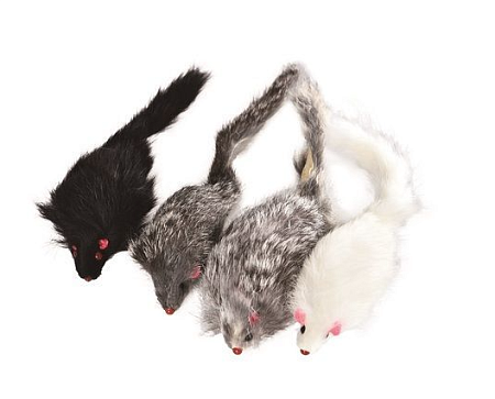 Купить petstar игрушка для кошек мышь, кроличий мех, шоу 