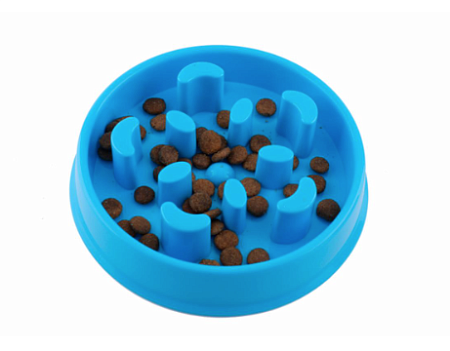 Купить wogy миска пластиковая интерактивная для собак, синяя