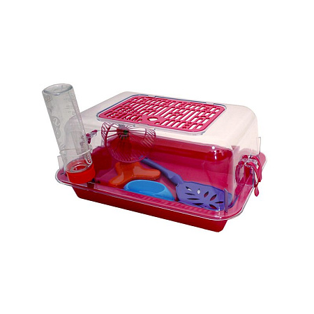 Купить zooexpress террариум с пластиковой дверкой (с комплектацией) прозрачный малый