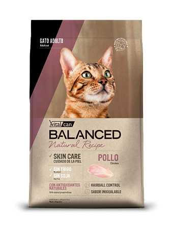 Купить vitalcan balanced cat adult natural recipe patagonian сухой корм для взрослых кошек  с курицей