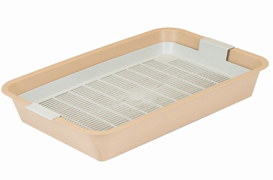 Yami-Yami Туалет для кошек с сеткой, бежевый