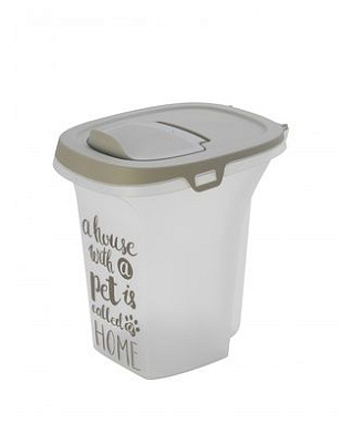 Moderna контейнер пластиковый малый для корма для кошек и собак, серый