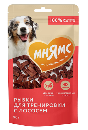 Купить Мнямс лакомство На каждый день для собак Тренировочные рыбки из лосося