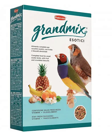 Купить padovan grandmix esotici сухой корм для экзотических птиц комплексный основной